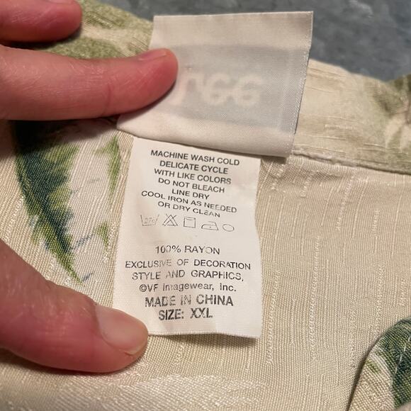 Vintage Oakland A's Athletics Lee Spot Hawaiian Shirt Mens XXL Tropical Hawaii - Picture 5 of 9